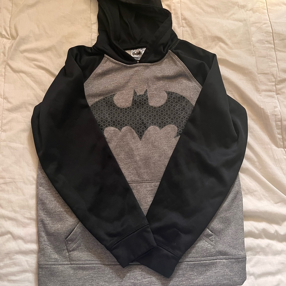 Batman Black and Gray Kids Hoodie